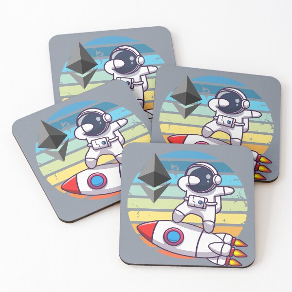 Item preview, Crypto astronaut - Ethereum to the moon designed and sold by Crypmetal.