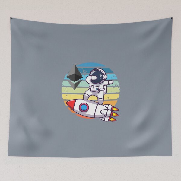 Item preview, Crypto astronaut - Ethereum to the moon designed and sold by Crypmetal.