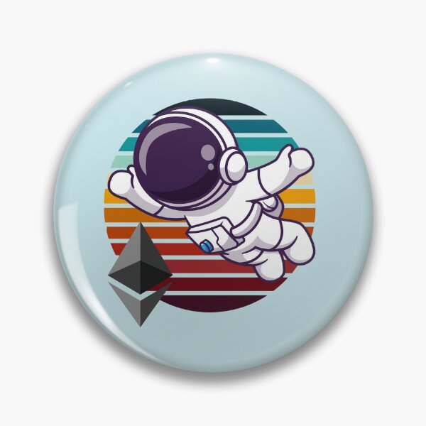 Item preview, Crypto astronaut - Ethereum to the moon designed and sold by Crypmetal.