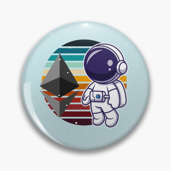 Item preview, Crypto astronaut - Ethereum to the moon designed and sold by Crypmetal.