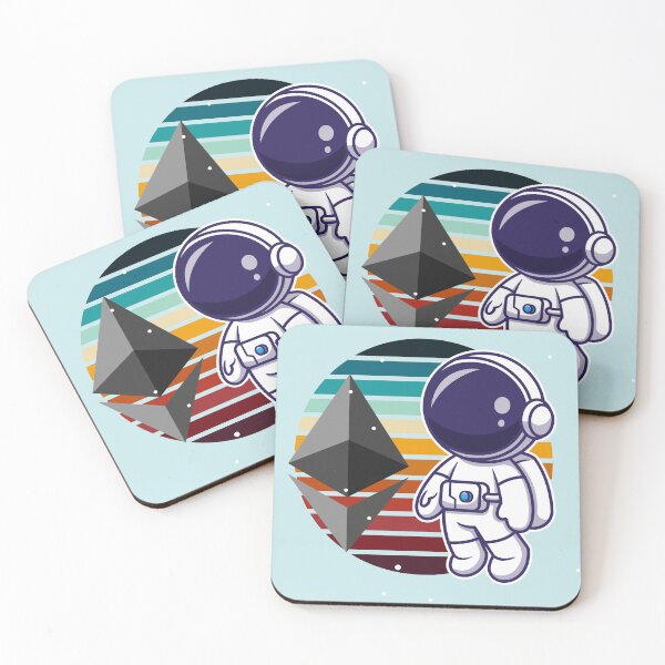 Item preview, Crypto astronaut - Ethereum to the moon designed and sold by Crypmetal.