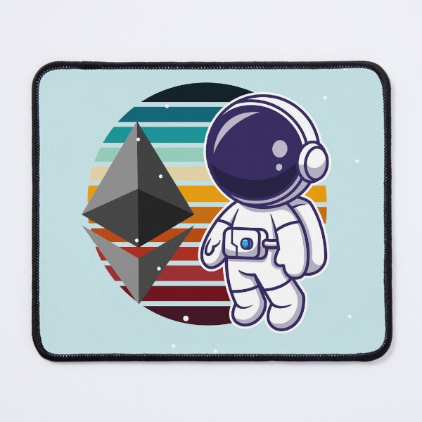 Item preview, Crypto astronauta - Ethereum a la luna designed and sold by Crypmetal.