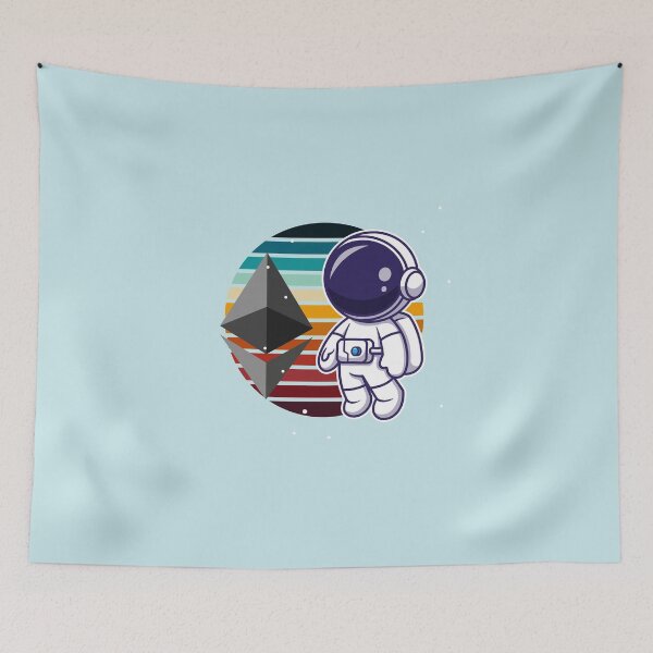 Item preview, Crypto astronaut - Ethereum to the moon designed and sold by Crypmetal.