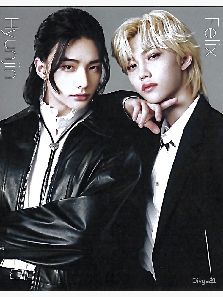 Lee felix and hyunjin straykids Greeting Card for Sale by Divya21