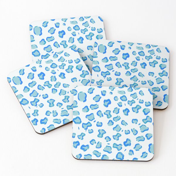 Item preview, Blue Leopard Print Photographic Print designed and sold by theprintedclub.