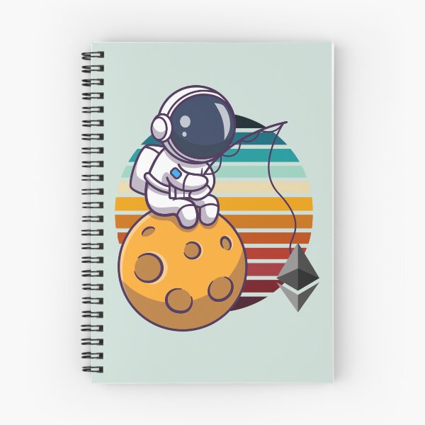 Item preview, Crypto astronaut - Ethereum to the moon designed and sold by Crypmetal.