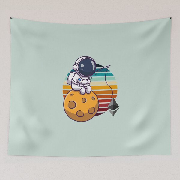 Item preview, Crypto astronaut - Ethereum to the moon designed and sold by Crypmetal.