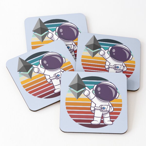 Item preview, Crypto astronaut - Ethereum to the moon designed and sold by Crypmetal.