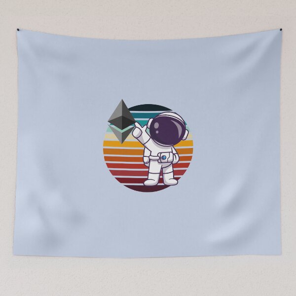 Item preview, Crypto astronaut - Ethereum to the moon designed and sold by Crypmetal.