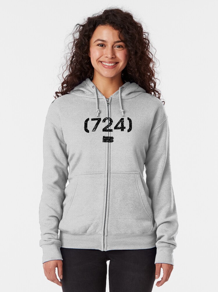 Download "Area Code 724 Pennsylvania" Zipped Hoodie by BearSquared ...