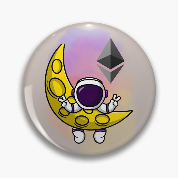 Item preview, Crypto astronaut - Ethereum to the moon designed and sold by Crypmetal.