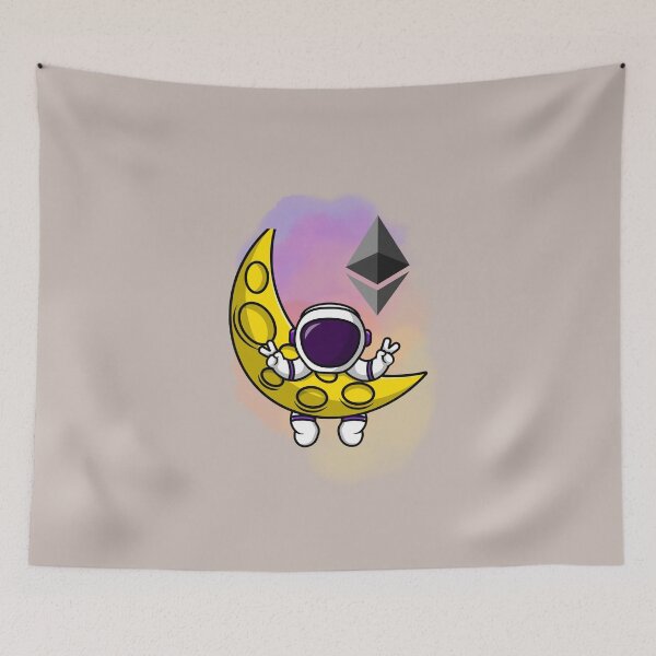 Item preview, Crypto astronaut - Ethereum to the moon designed and sold by Crypmetal.