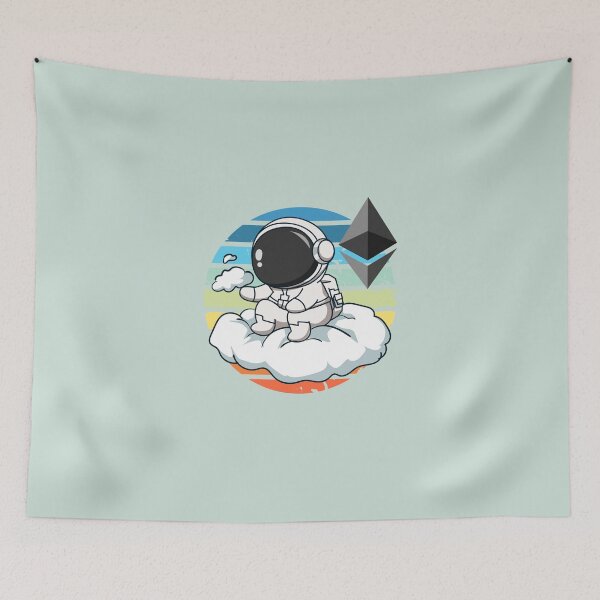 Item preview, Crypto astronaut - Ethereum to the moon designed and sold by Crypmetal.