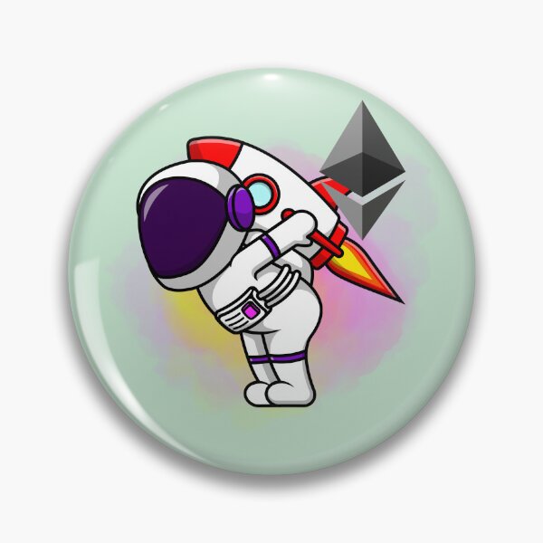 Item preview, Crypto astronaut - Ethereum to the moon designed and sold by Crypmetal.
