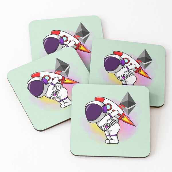 Item preview, Crypto astronaut - Ethereum to the moon designed and sold by Crypmetal.