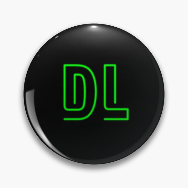 Aperçu de l'œuvre Logo DL - Neon Glow sur noir créée et vendue par DF3.