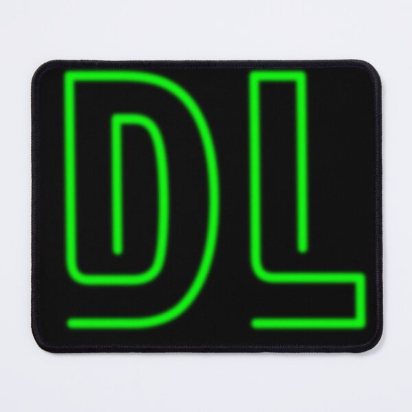 Item preview, DL logo - Neon Glow on Black designed and sold by DF3.