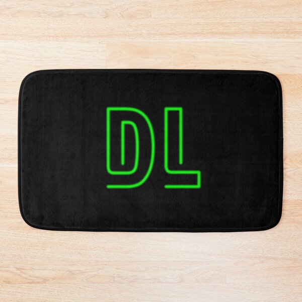 Artikelvorschau, DL-Logo - Neonglühen auf Schwarz entworfen und verkauft von DF3.