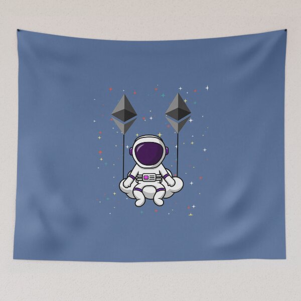 Item preview, Crypto astronaut - Ethereum to the moon designed and sold by Crypmetal.