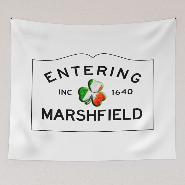 Item preview, Entering Marshfield Massachusetts - Road Sign  designed and sold by SouthShorePics.