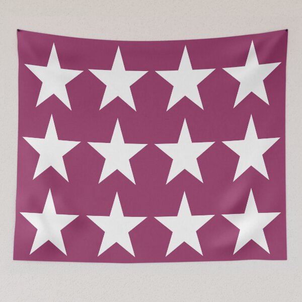 Item preview, Large WHITE and MAROON Red STARS  designed and sold by RachelMacht.