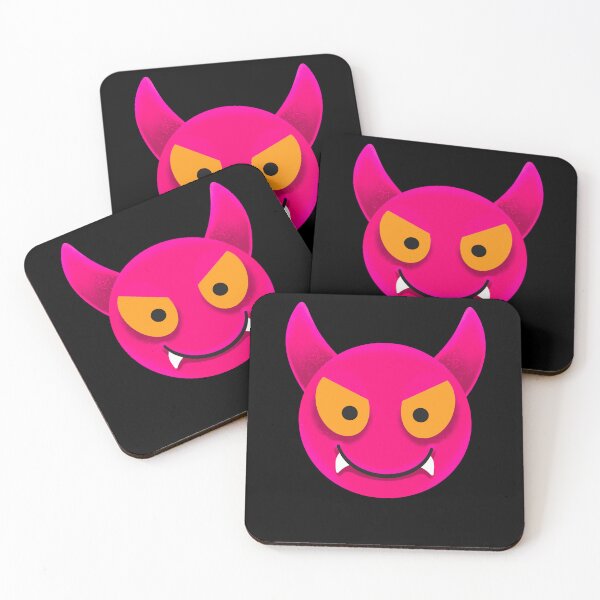 Item preview, Devil emoji smiling face designed and sold by nickardi.