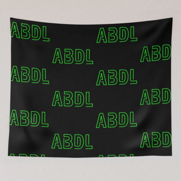 Artikelvorschau, ABDL-Logo - Neonglühen auf Schwarz entworfen und verkauft von DF3.