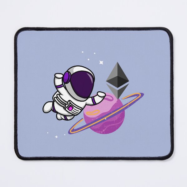 Aperçu de l'œuvre Crypto astronaute - Ethereum sur la lune créée et vendue par Crypmetal.