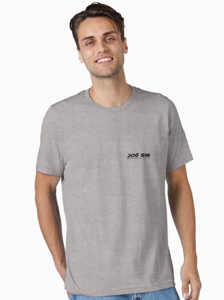 Aperçu 1 sur 7. T-shirt essentiel avec l'œuvre Peugeot 206 S16 - PDLV créée et vendue par LPDA69.