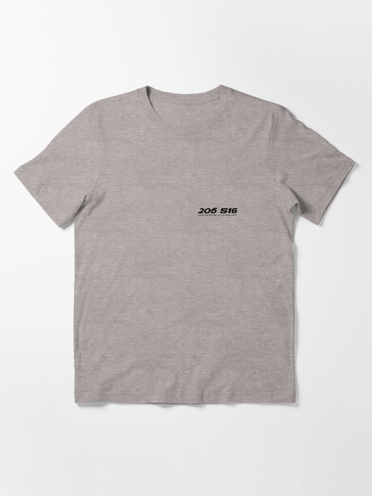 Aperçu 3 sur 7. T-shirt essentiel avec l'œuvre Peugeot 206 S16 - PDLV créée et vendue par LPDA69.