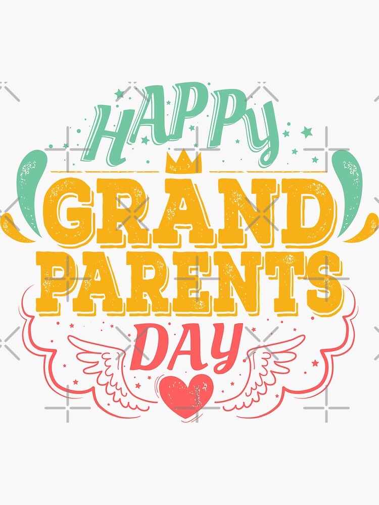 "Happy National Grandparents Day" Sticker for Sale by SLGreatDesigner