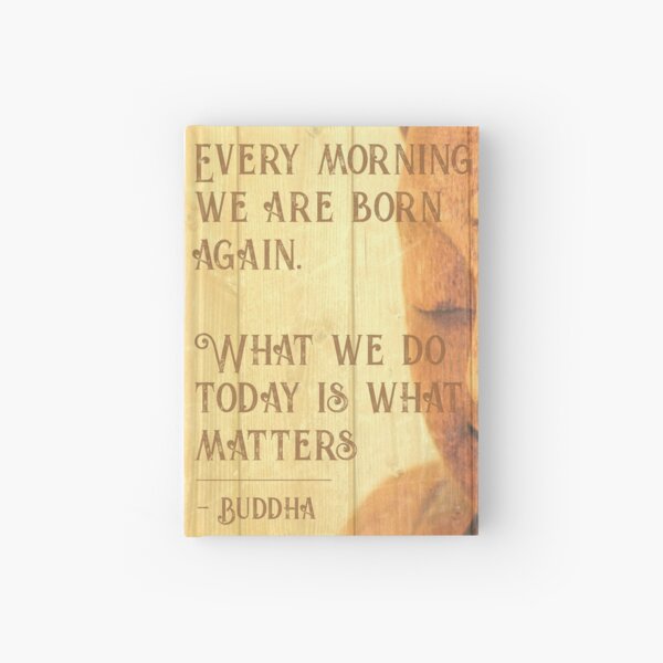 Calming Peaceful Born Again Buddha Statue Texture Print Hardcover Journal