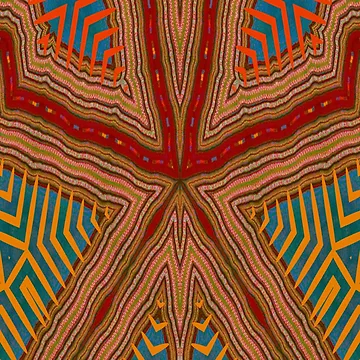 Artwork thumbnail, CUTE ABSTRACT NATIVE AMERICAN RUG. by Ralek