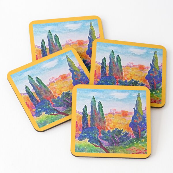 Item preview, Landscape with Cypresses  designed and sold by CarolineLembke.