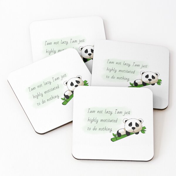 Item preview, Lazy Panda funny quote designed and sold by Roshanay fatima.