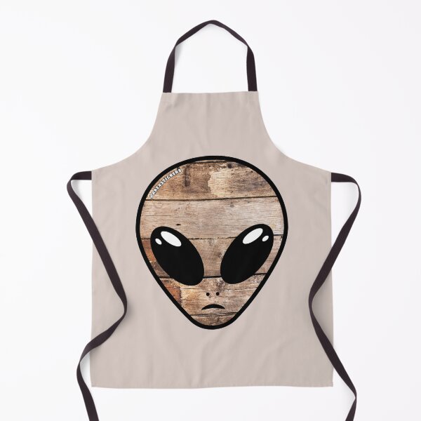 Item preview, Alien head - Old Wood skin designed and sold by AreaStickers.
