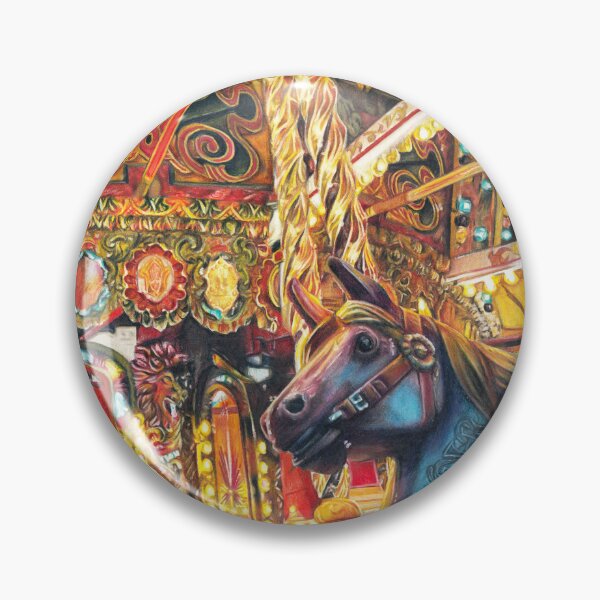 Item preview, Fairground Ride Carousel Horses designed and sold by SemaMartinArt.