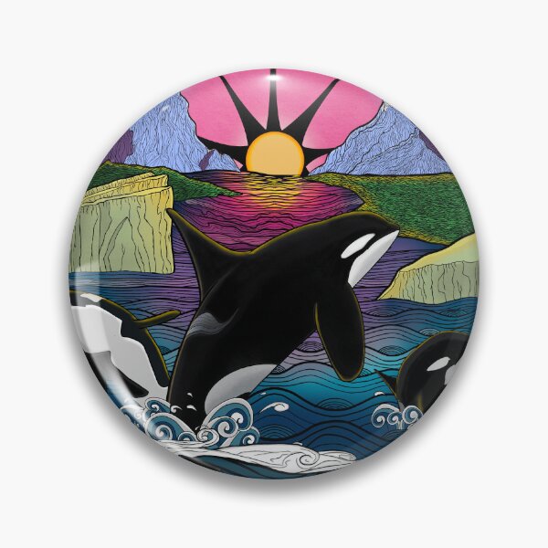 Item preview, Orcas in Alaska designed and sold by JulesOfTheSea21.