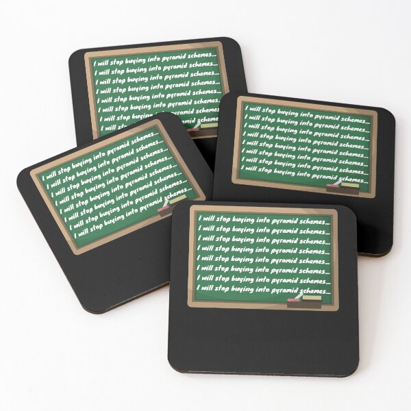 Item preview, Chalkboard - I will stop buying into pyramid schemes... designed and sold by justbejoker.