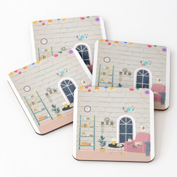 Item preview, Cozy Living Room with Cats designed and sold by CreationsByMS20.