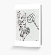 Struck Greeting Card
