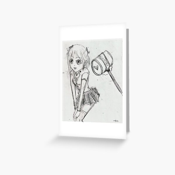 Struck Greeting Card