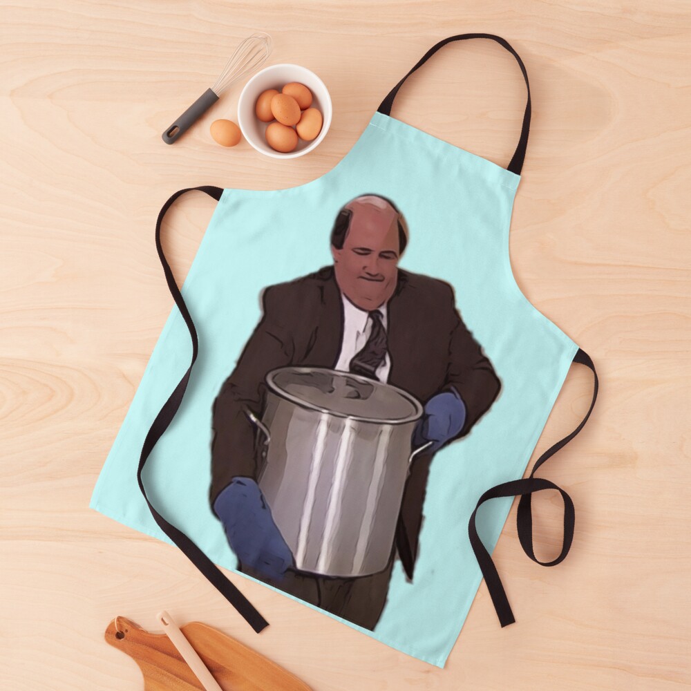 Binging with Babish: famous chili The Office us, digital artwork, Willow Days Apron