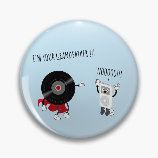 Item preview, Vinyl And MP3 Player Grandfather And Son Funny Musical Evolution For Music Lovers  designed and sold by Funwithmusic.