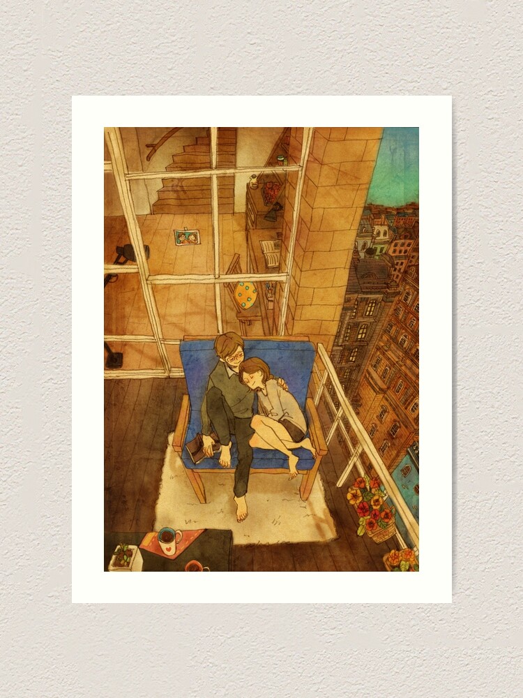 Alternate view of Cozy balcony Art Print