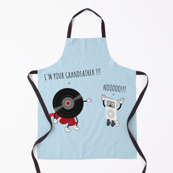 Item preview, Vinyl And MP3 Player Grandfather And Son Funny Musical Evolution For Music Lovers  designed and sold by Funwithmusic.