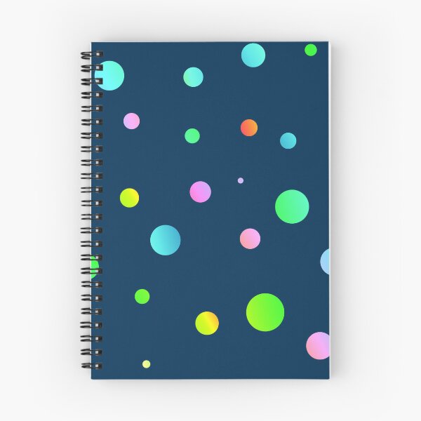 Item preview, colorful dots on blue | multicolor dots  designed and sold by lausn.