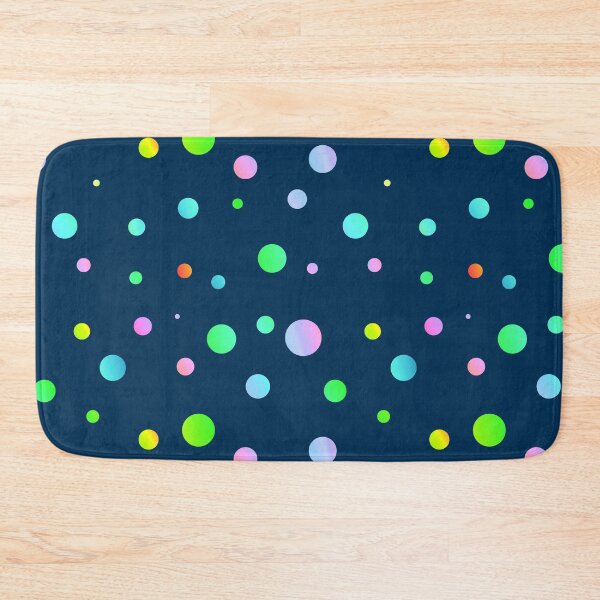 Item preview, colorful dots on blue | multicolor dots designed and sold by lausn.
