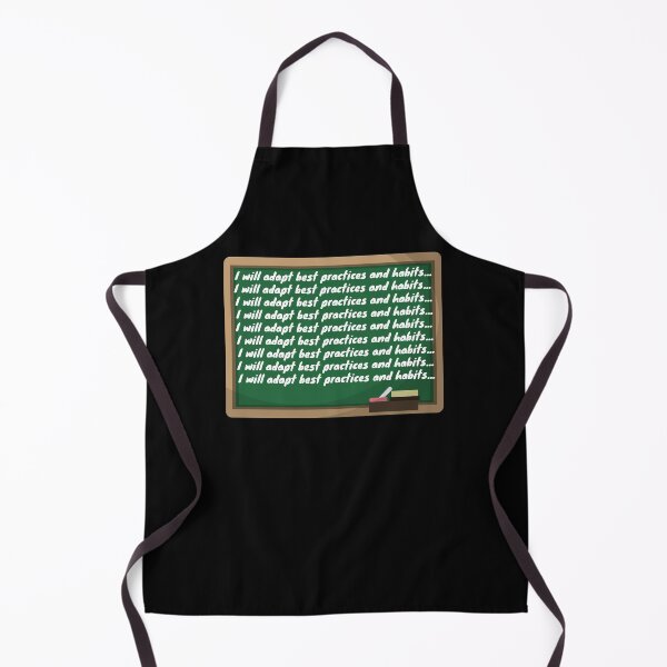 Item preview, Chalkboard - I will adapt best practices and habits... designed and sold by justbejoker.
