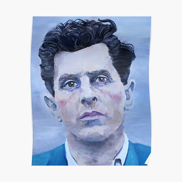 LUDWIG WITTGENSTEIN - oil portrait Poster